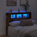 Tăblie pat cu LED lemn vechi 140x18,5x103,5 cm lemn prelucrat - WALTI WALTI