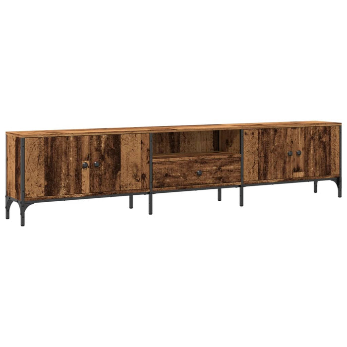 Comodă TV cu sertar, lemn vechi, 200x25x44 cm, lemn prelucrat - WALTI WALTI