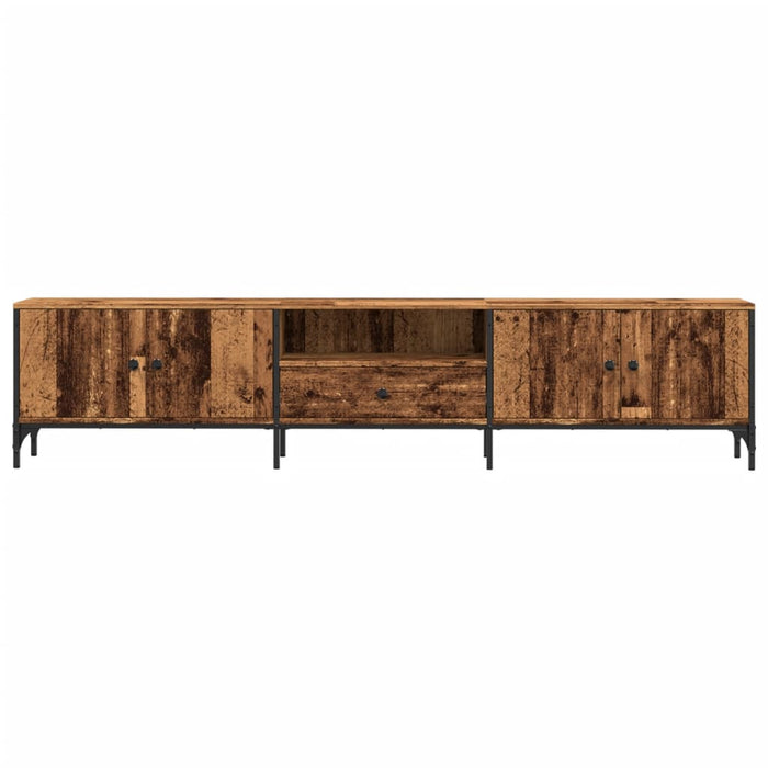 Comodă TV cu sertar, lemn vechi, 200x25x44 cm, lemn prelucrat - WALTI WALTI