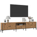 Dulap TV cu sertar stejar artizanal 200x25x44 cm lemn prelucrat - WALTI WALTI
