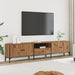 Dulap TV cu sertar stejar artizanal 200x25x44 cm lemn prelucrat - WALTI WALTI