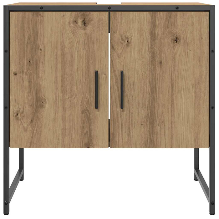 Dulap chiuvetă baie, stejar artizanal 65x33x60cm lemn prelucrat - WALTI WALTI