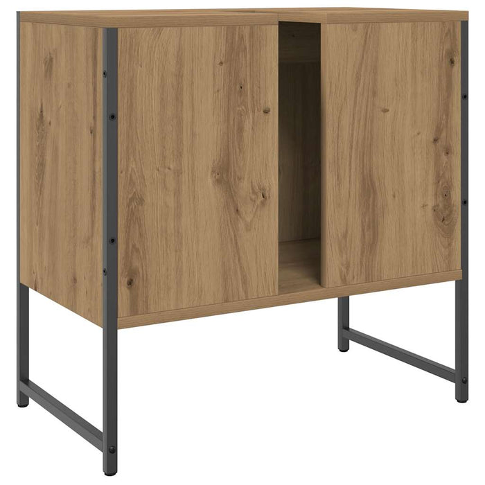 Dulap chiuvetă baie, stejar artizanal 65x33x60cm lemn prelucrat - WALTI WALTI