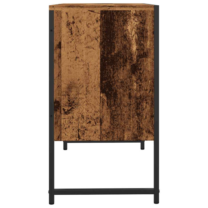 Dulap chiuvetă baie, lemn vechi, 80x33x60 cm, lemn prelucrat - WALTI WALTI