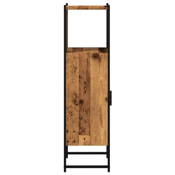 Dulap pentru baie, lemn vechi, 33x33x120,5 cm, lemn prelucrat - WALTI WALTI