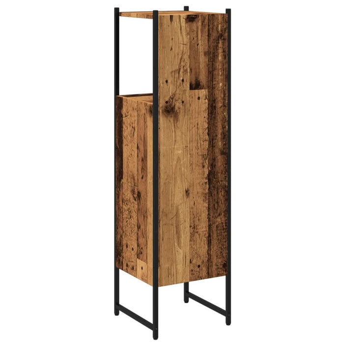 Dulap pentru baie, lemn vechi, 33x33x120,5 cm, lemn prelucrat - WALTI WALTI