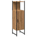 Dulap de baie, stejar artizanal, 33x33x120,5 cm, lemn prelucrat - WALTI WALTI