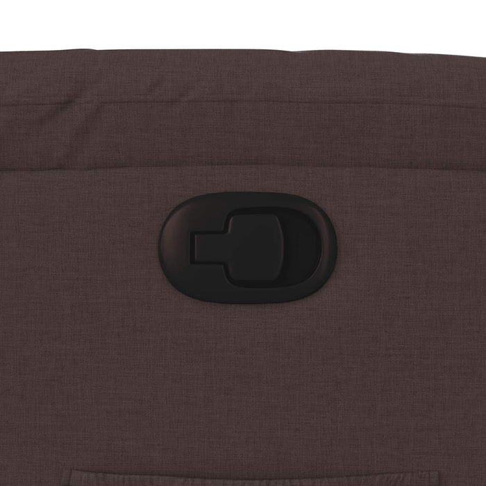 Fotoliu rabatabil, maro închis, material textil WALTI