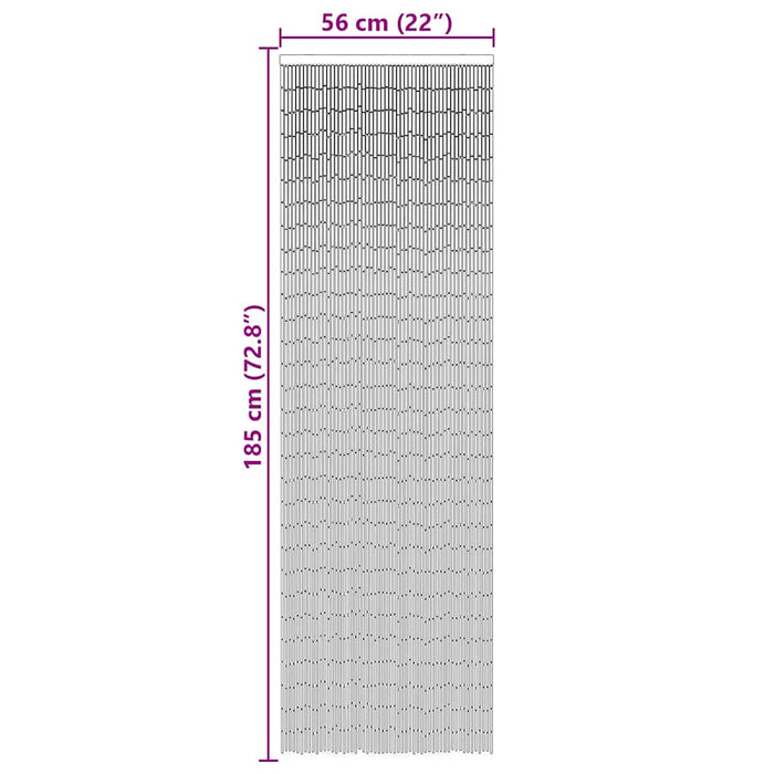 Perdele ușă cu insecte gri închis 56x185 cm bambus - WALTI WALTI
