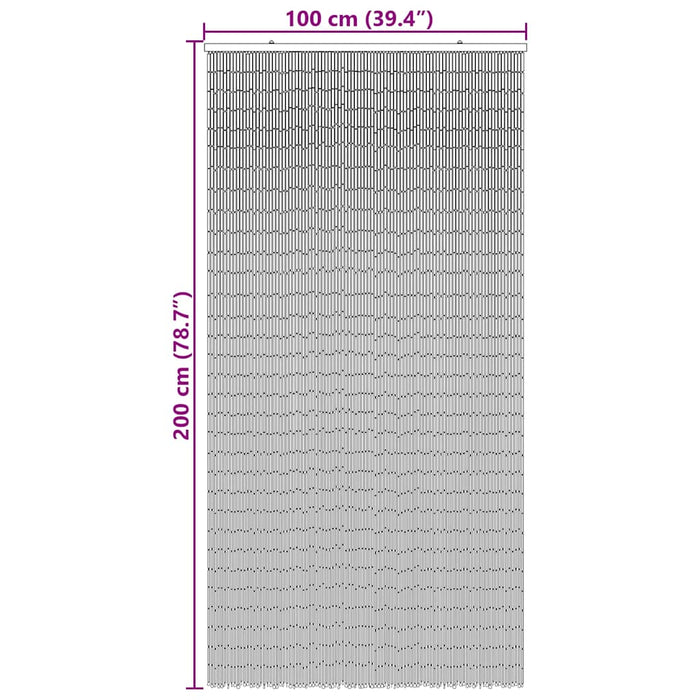 Perdele ușă cu insecte gri închis 100x200 cm bambus - WALTI WALTI