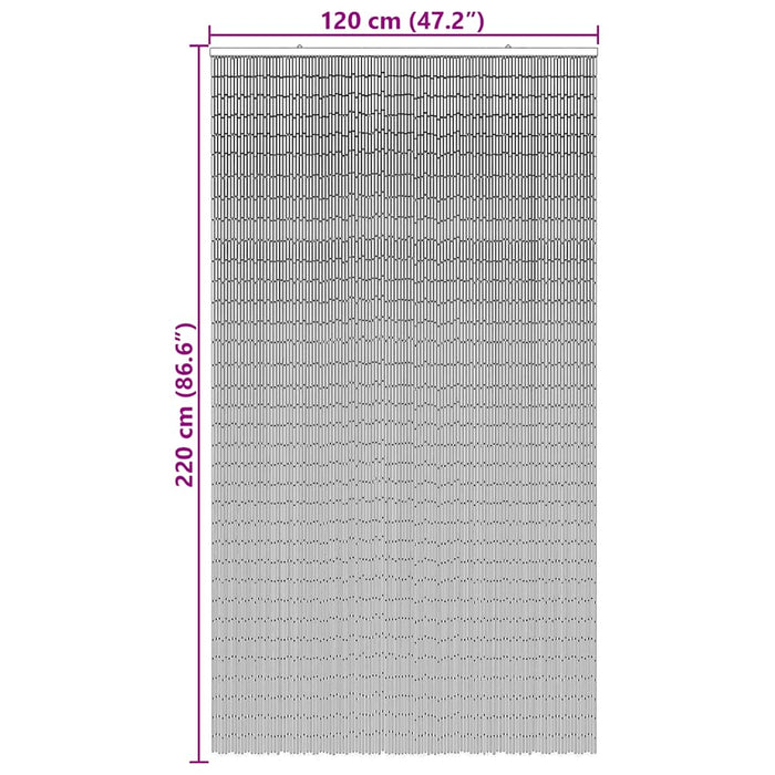 Perdele ușă cu insecte gri închis 120x220 cm bambus - WALTI WALTI