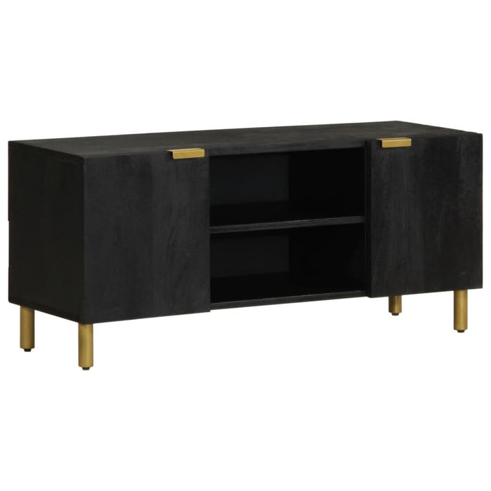 Dulap TV, negru, 105x33x46 cm, lemn prelucrat - WALTI WALTI