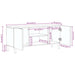 Dulap TV, negru, 105x33x46 cm, lemn prelucrat - WALTI WALTI