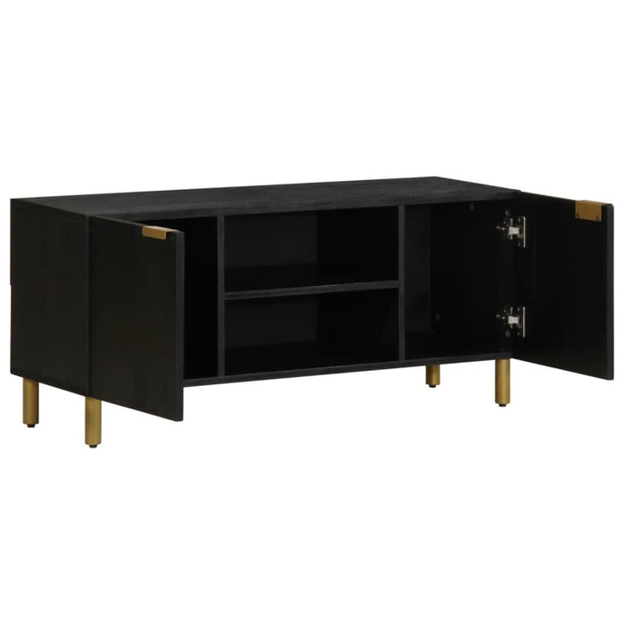 Dulap TV, negru, 105x33x46 cm, lemn prelucrat - WALTI WALTI