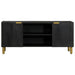Dulap TV, negru, 105x33x46 cm, lemn prelucrat - WALTI WALTI