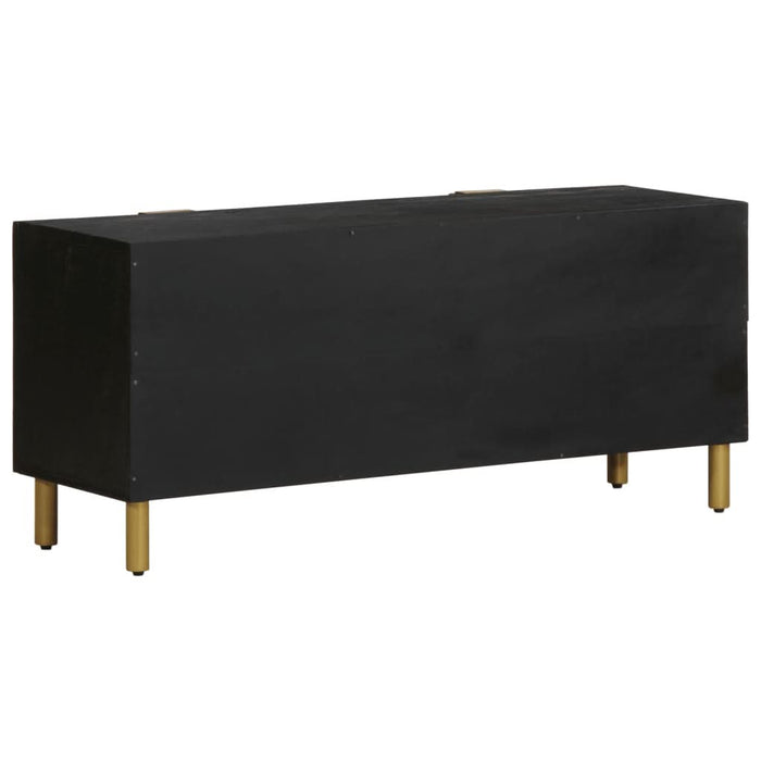 Dulap TV, negru, 105x33x46 cm, lemn prelucrat - WALTI WALTI