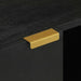 Dulap TV, negru, 105x33x46 cm, lemn prelucrat - WALTI WALTI