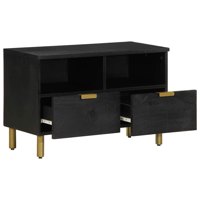 Dulap TV, negru, 70x33x46 cm, lemn prelucrat - WALTI WALTI