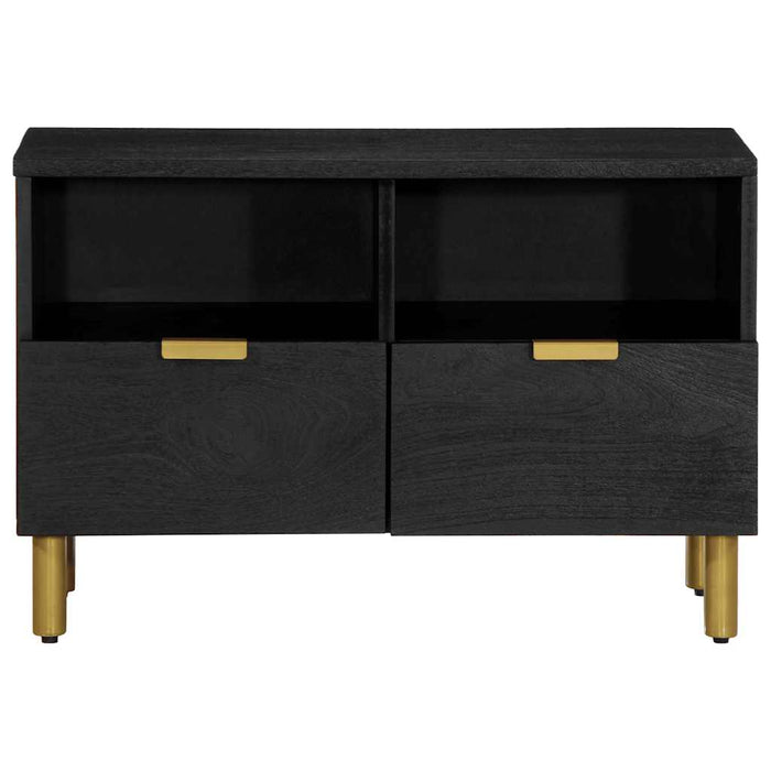 Dulap TV, negru, 70x33x46 cm, lemn prelucrat - WALTI WALTI