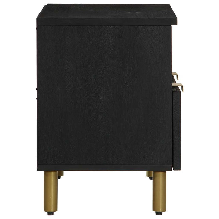 Dulap TV, negru, 70x33x46 cm, lemn prelucrat - WALTI WALTI