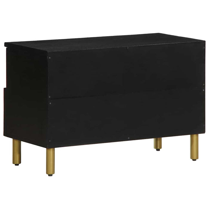 Dulap TV, negru, 70x33x46 cm, lemn prelucrat - WALTI WALTI