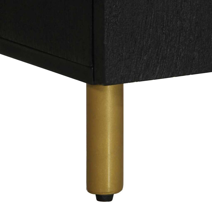 Noptieră, negru, 50x33x60 cm, lemn prelucrat - WALTI WALTI