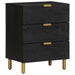 Noptieră, negru, 50x33x62 cm, lemn prelucrat - WALTI WALTI