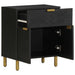 Noptieră, negru, 50x33x60 cm, lemn prelucrat - WALTI WALTI