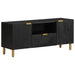 Dulap TV, negru, 105x33x46 cm, lemn prelucrat - WALTI WALTI