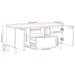Dulap TV, negru, 105x33x46 cm, lemn prelucrat - WALTI WALTI