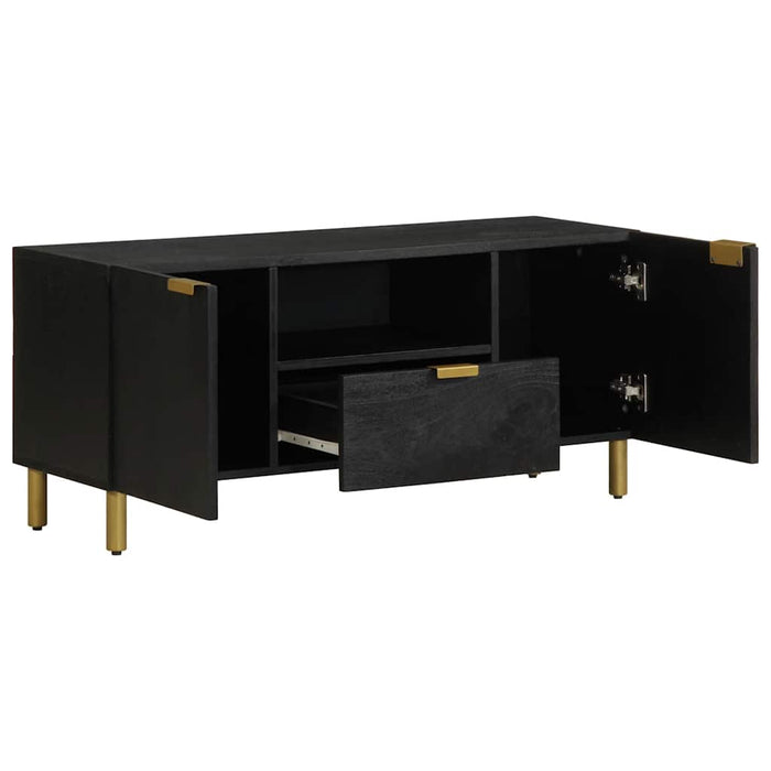 Dulap TV, negru, 105x33x46 cm, lemn prelucrat - WALTI WALTI