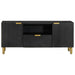 Dulap TV, negru, 105x33x46 cm, lemn prelucrat - WALTI WALTI