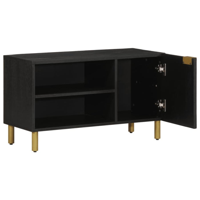 Dulap TV, negru, 80x33x46 cm, lemn prelucrat - WALTI WALTI