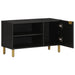 Dulap TV, negru, 80x33x46 cm, lemn prelucrat - WALTI WALTI