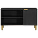 Dulap TV, negru, 80x33x46 cm, lemn prelucrat - WALTI WALTI