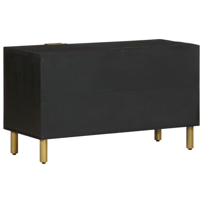 Dulap TV, negru, 80x33x46 cm, lemn prelucrat - WALTI WALTI