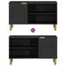 Dulap TV, negru, 80x33x46 cm, lemn prelucrat - WALTI WALTI