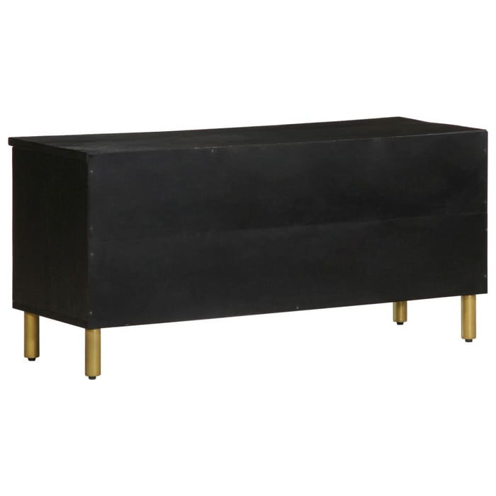 Dulap TV, negru, 100x33x46 cm, lemn prelucrat - WALTI WALTI