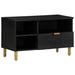 Dulap TV, negru, 80x33x46 cm, lemn prelucrat - WALTI WALTI