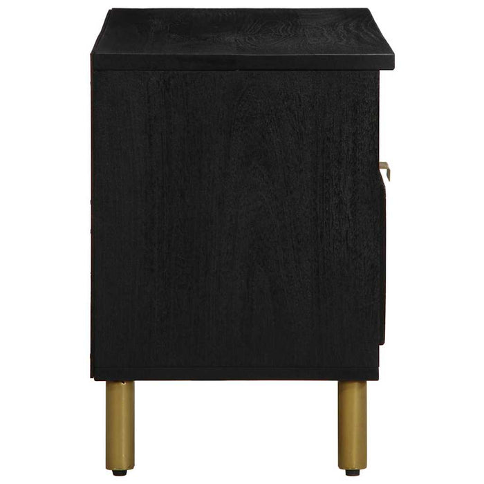 Dulap TV, negru, 80x33x46 cm, lemn prelucrat - WALTI WALTI