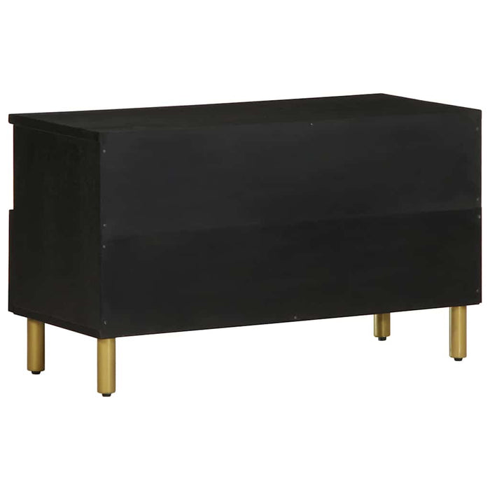Dulap TV, negru, 80x33x46 cm, lemn prelucrat - WALTI WALTI