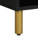 Dulap TV, negru, 80x33x46 cm, lemn prelucrat - WALTI WALTI
