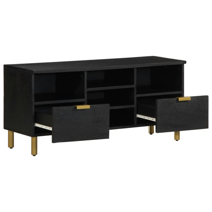 Dulap TV, negru, 100x33x46 cm, lemn prelucrat - WALTI WALTI