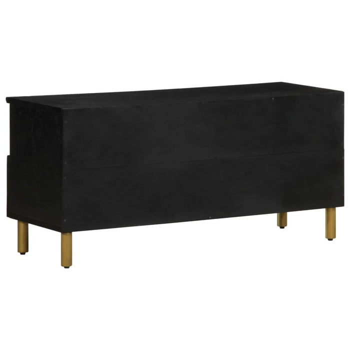 Dulap TV, negru, 100x33x46 cm, lemn prelucrat - WALTI WALTI