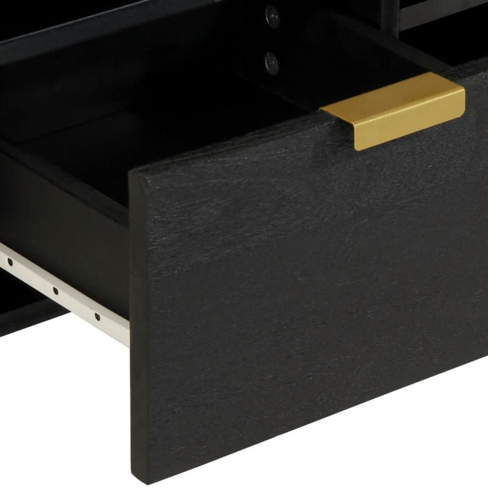 Dulap TV, negru, 100x33x46 cm, lemn prelucrat - WALTI WALTI