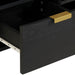 Dulap TV, negru, 100x33x46 cm, lemn prelucrat - WALTI WALTI
