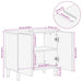 Dulap chiuveta de baie, negru, 62x33x58 cm, lemn prelucrat - WALTI WALTI