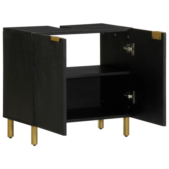 Dulap chiuveta de baie, negru, 62x33x58 cm, lemn prelucrat - WALTI WALTI