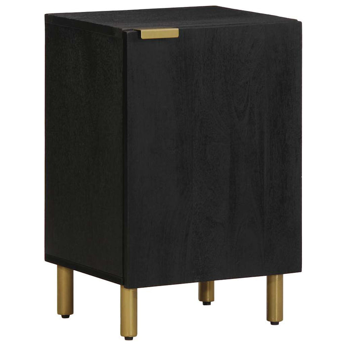 Dulap de baie, negru, 38x33x58 cm, lemn prelucrat WALTI