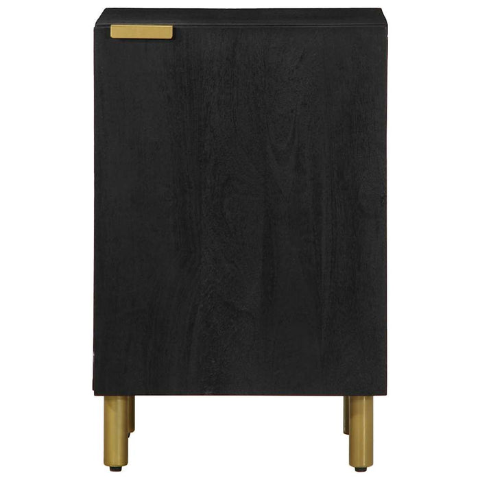 Dulap de baie, negru, 38x33x58 cm, lemn prelucrat WALTI